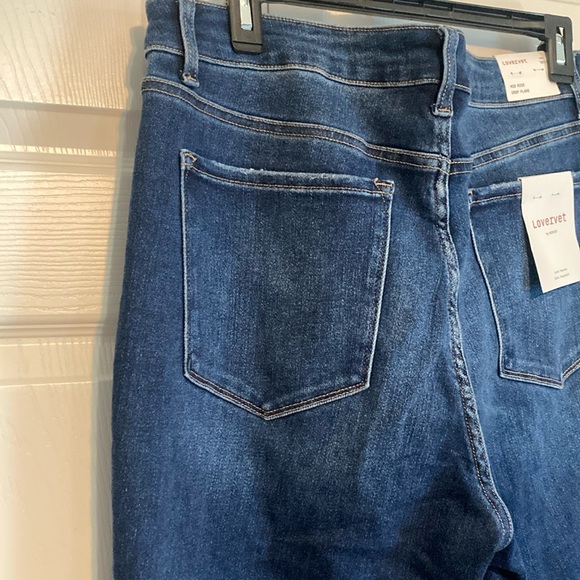 Lovervet by Vervet Blue Jeans Crop Flare Size 16W NWT - Picture 8 of 9